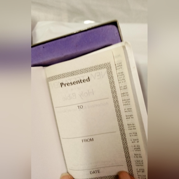 Tender Times Bible Silver Plated MY FIRS BIBLE New Testament - Picture 4 of 5